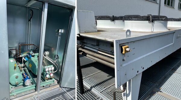 Aufnahme von zwei verschiedenen zentrale Bürogebäudeklimatisierung 200 kW